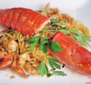 The goodness of boiled lobster